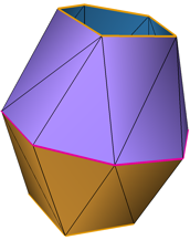 Simplified model with 26 triangles Simplified model with 26 triangles